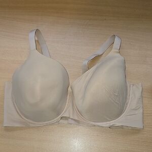 Aerie Cream Seamless Bra with Adjustable Straps